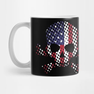 Flag Skull American Flag Tishirt Mug